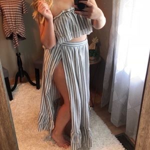 Striped Two Piece Set